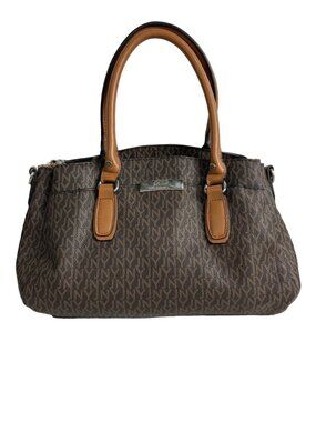 Jones New York Signature Brown Monogram Bag